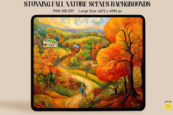 Beautiful Autumn Scenery Backgrounds Graphics