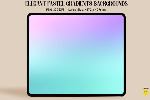 Blue Purple Pastel Gradient Backgrounds Graphics
