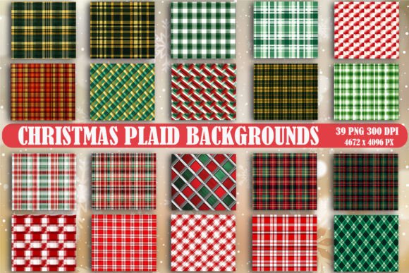 Christmas Plaid Backgrounds