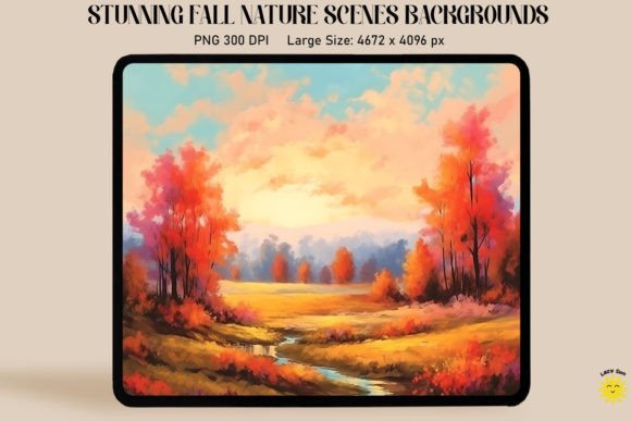 Gentle Fall Landscape Backgrounds Graphics
