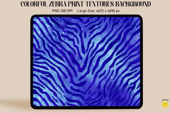 Glitter Indigo Zebra Print Backgrounds: Graphics That Pop