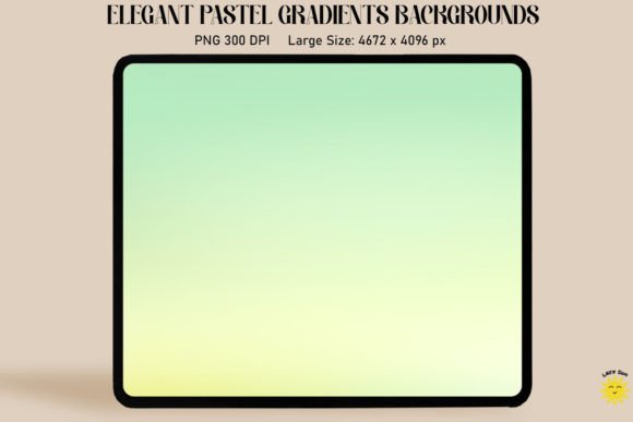 Green Yellow Pastel Gradient Backgrounds Graphics