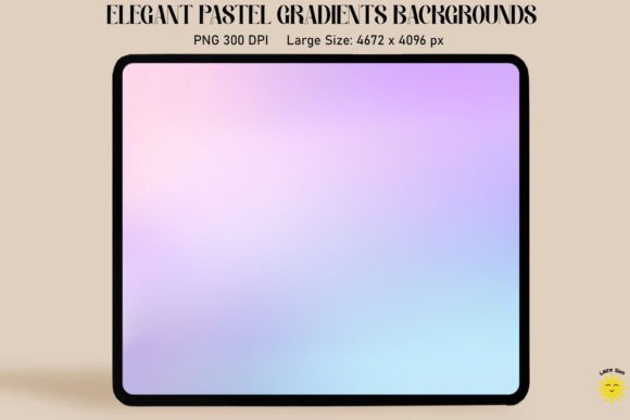 Lilac Blue Pastel Gradient Backgrounds: Graphics & Backgrounds