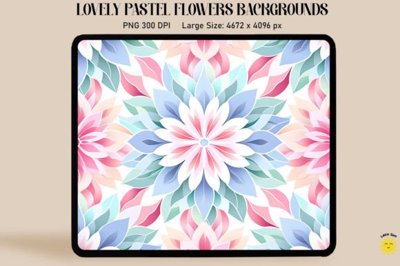 Lovely Pastel Flowers Backgrounds