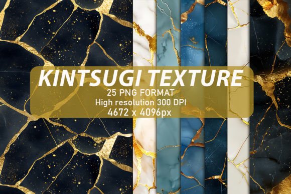 Luxury Kintsugi Texture Backgrounds Graphics