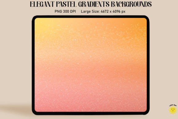 Orange Pink Pastel Gradient Backgrounds Graphics