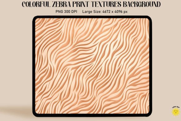 Pastel Beige Zebra Print Backgrounds Graphics