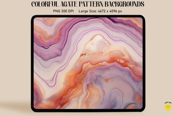 Pastel Color Agate Pattern Backgrounds Graphics