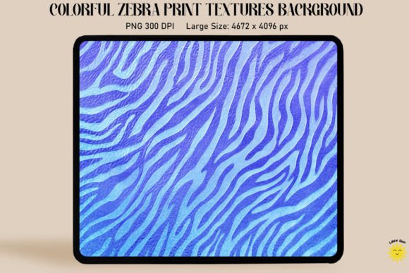 Pastel Indigo Zebra Print Backgrounds: Graphics & Backgrounds
