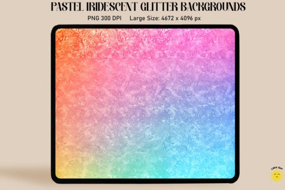 Pastel Ombre Iridescent Backgrounds Graphics