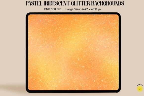 Pastel Orange Iridescent Backgrounds Graphics