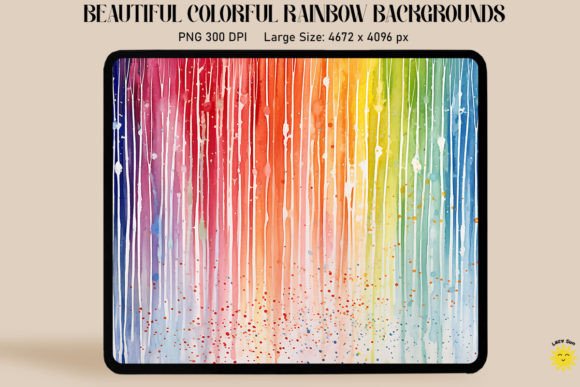 Rainbow Watercolor Backgrounds: Graphics That Spark Joy