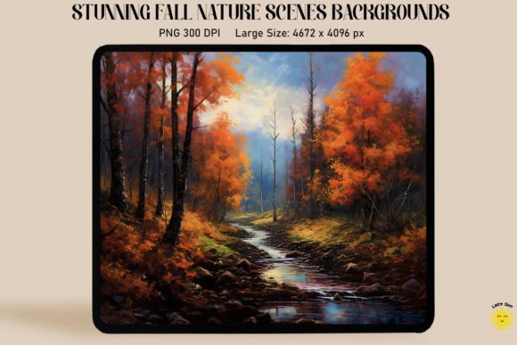 Serene Autumn Landscape Backgrounds Graphics