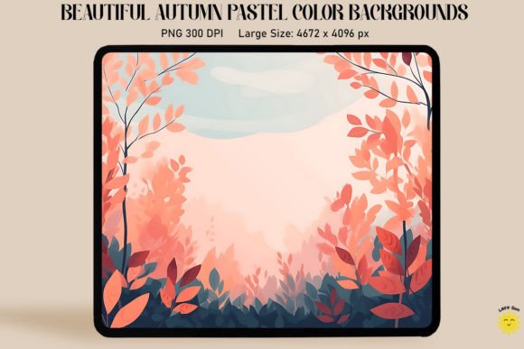 Soft Pastel Autumn Backgrounds Graphics