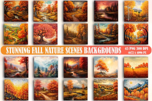 Stunning Fall Nature Scenes Graphics & Backgrounds