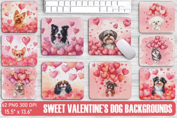 Sweet Valentine’s Dog Backgrounds: Graphics & Backgrounds for Pet-Lovers
