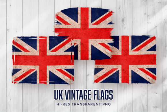 UK Flag Vintage Sublimation Backgrounds Graphics