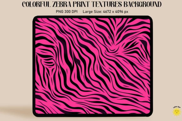 Zebra Skin in Pink Backgrounds Graphics